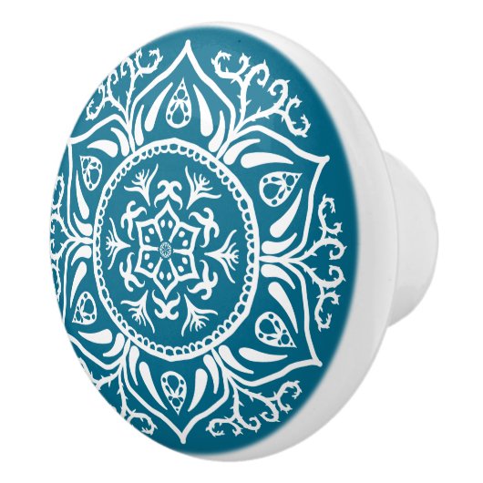 Tidepool Mandala Keramische Knop (Rechts)