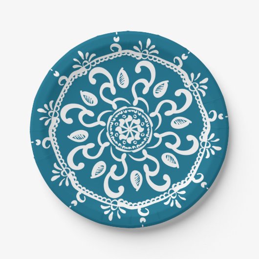 Tidepool Mandala Papieren Bordje (Voorkant)