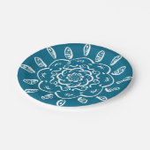 Tidepool Mandala Papieren Bordje (Gekanteld)