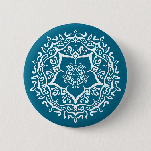 Tidepool Mandala Ronde Button 5,7 Cm (Voorkant)