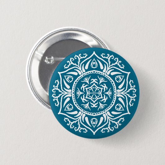 Tidepool Mandala Ronde Button 5,7 Cm (Voorkant /achterkant)