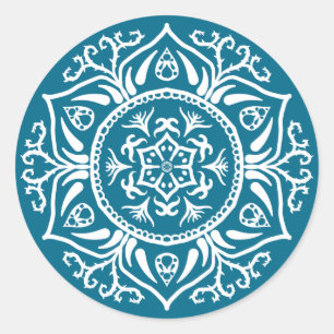 Tidepool Mandala Ronde Sticker