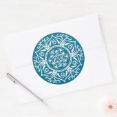 Tidepool Mandala Ronde Sticker (Envelop)