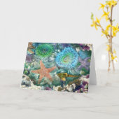 Tidepool Reflections Wenskaart Kaart (Gele Bloem)