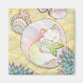 Tidepool schat vierkante magneet (Voorkant)