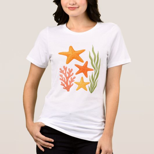 Tidepool Treasures Tri-Blend Shirt (Voorkant)