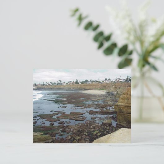 Tidepools Ocean Beach Cliffs Briefkaart (Staand voorkant)