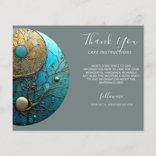 Tides of Balance | Yin Yang Design Flyer (Voorkant)
