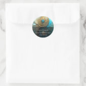 Tides of Balance | Yin Yang Design Ronde Sticker (Tas)