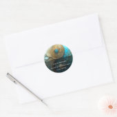 Tides of Balance | Yin Yang Design Ronde Sticker (Envelop)