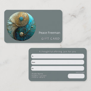 Tides of Balance Yin Yang Design Visitekaartje