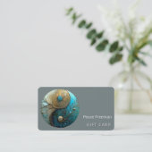 Tides of Balance | Yin Yang Design Visitekaartje (Staand voorkant)