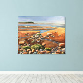 Tides Out Hand geschilderde originele kunst Canvas Afdruk (Insitu (Houten vloer))