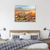 Tides Out Hand geschilderde originele kunst Canvas Afdruk (Insitu (Slaapkamer))