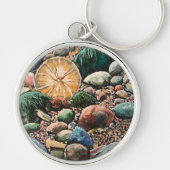 Tides Out serie Handgeschilderde originele kunst Sleutelhanger (Voorkant)