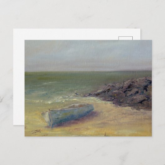 Tide's Rolling In - Boat op de kust Briefkaart (Voorkant / Achterkant)