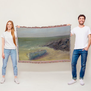 Tide's Rolling In - Boat op de kust Deken
