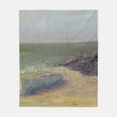 Tide's Rolling In - Boat op de kust Fleece Deken (Voorkant)