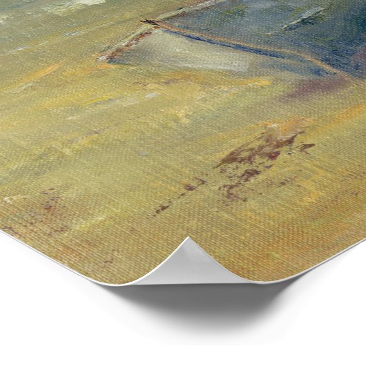 Tide's Rolling In - Boat op de kust Poster (Hoek)