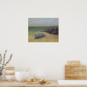Tide's Rolling In - Boat op de kust Poster (Keuken)