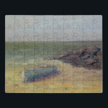 Tide's Rolling In - Boat op de kust Puzzel<br><div class="desc">Tide's rolt in door Marilyn Wendling. Het zand rust in het zand als golven naderen.</div>