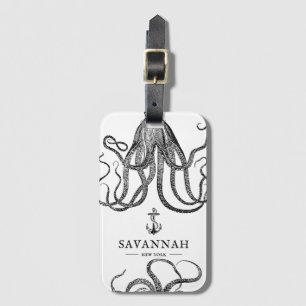 Tide's Tentacles   Octopus Thema Bagagelabel