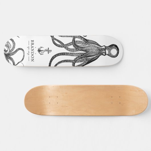 Tide's Tentacles | Octopus Thema Persoonlijk Skateboard (Horizontaal)