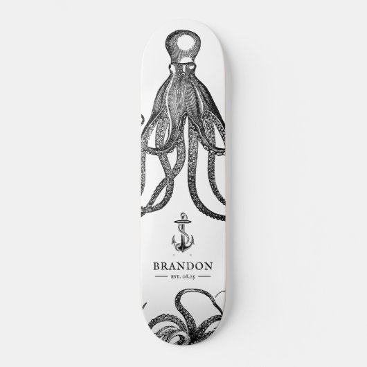 Tide's Tentacles | Octopus Thema Persoonlijk Skateboard (Voorkant)