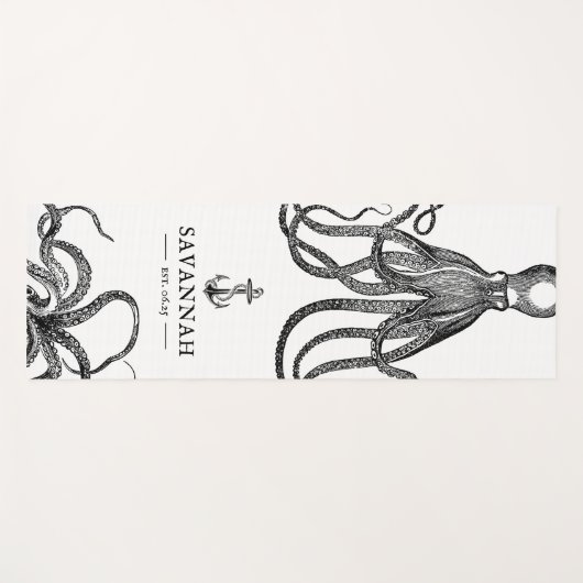 Tide's Tentacles | Octopus Thema Yogamat (Voorkant (horizontaal))
