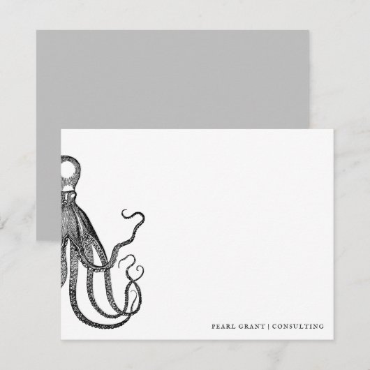 Tide's Tentacles | Vaste kaart Briefpapier Notitiekaartje (Voorkant / Achterkant)