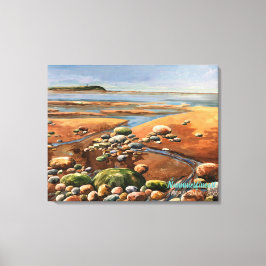 Tides Uit zee strand Ocean scene Canvas Afdruk