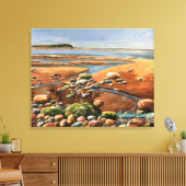 Tides Uit zee strand Ocean scene Canvas Afdruk (Insitu (Woonkamer))