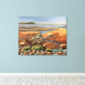 Tides Uit zee strand Ocean scene Canvas Afdruk (Insitu (Houten vloer))