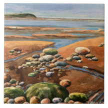 Tides Uit zee strand Ocean scene