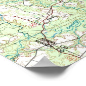 Tidewater Virginia Map (1984) Poster (Hoek)