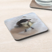 Tidi mijn vogel de Parus Major Bier Onderzetter (Linkerzijde)