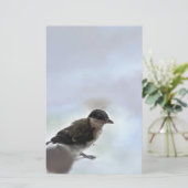 Tidi mijn vogel de Parus Major Briefpapier (Staand voorkant)