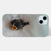 Tidi mijn vogel de Parus Major Case-Mate iPhone Case (Achterkant (horizontaal))