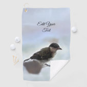 Tidi mijn vogel de Parus Major Golfhanddoek (Insitu)