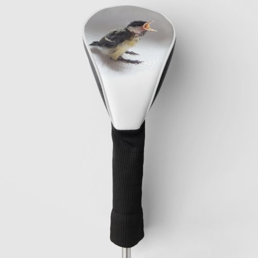 Tidi mijn vogel de Parus Major Golfheadcover (Voorkant)