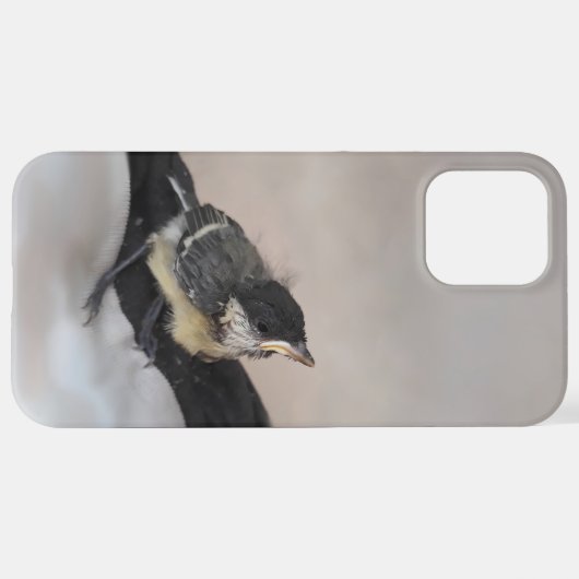 Tidi mijn vogel de Parus Major iPhone Hoesje (Achterkant horizontaal)