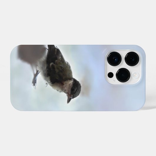 Tidi mijn vogel de Parus Major iPhone Hoesje (Achterkant horizontaal)