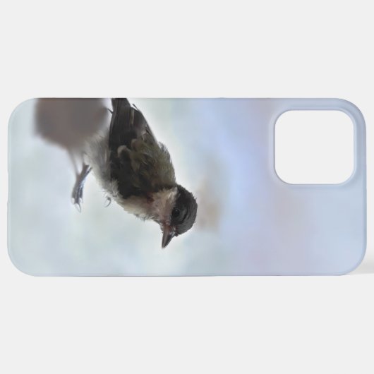 Tidi mijn vogel de Parus Major iPhone Hoesje (Achterkant horizontaal)