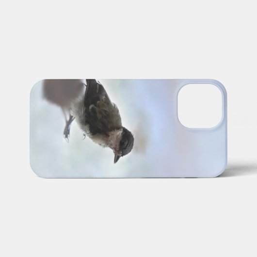 Tidi mijn vogel de Parus Major iPhone Hoesje (Achterkant horizontaal)