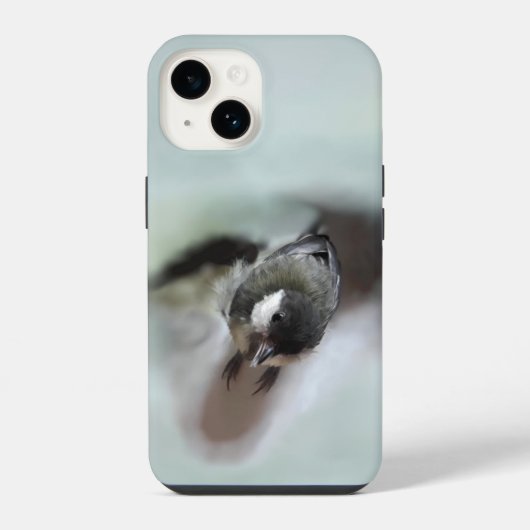 Tidi mijn vogel de Parus Major iPhone Hoesje (Achterkant)
