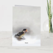 Tidi mijn vogel de Parus Major Kaart (Achterkant)