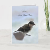 Tidi mijn vogel de Parus Major Kaart (Voorkant)