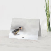 Tidi mijn vogel de Parus Major Kaart (Achterkant)