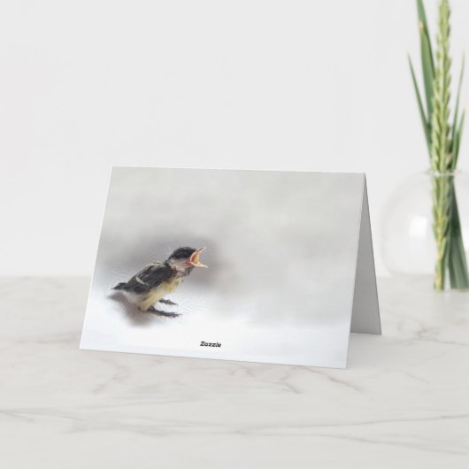 Tidi mijn vogel de Parus Major Kaart (Achterkant)