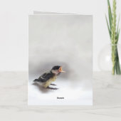 Tidi mijn vogel de Parus Major Kaart (Achterkant)